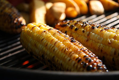 du maïs sur un grill