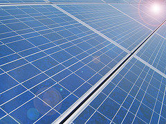 un panneau solaire