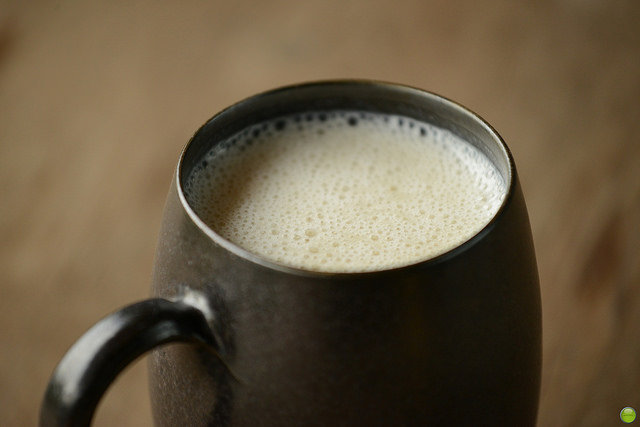 un verre de lait