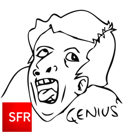 genius mème et logo sfr
