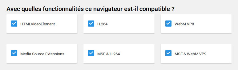 youtube html5 : tous les codecs sont fonctionnels