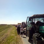 Le cortège au départ de Mandres