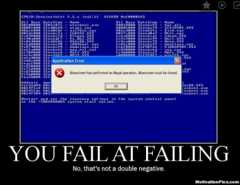 fail at failing