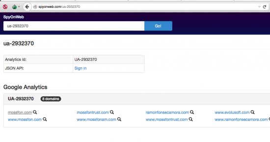Evidemment cet identifiant Google analytics (rattaché à un compte gmail) parle... Mais, tiens, nous avons un invité mystère...