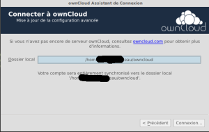 Enfin, laissez-le faire une première synchro avec vos dossiers
